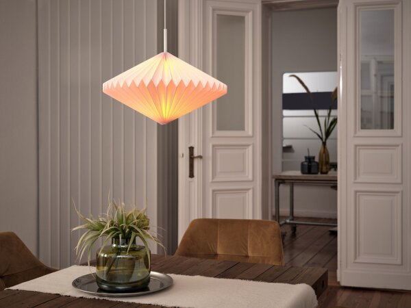 Pendelleuchte Papier Weiß E27 Ø45cm Modern Design OSRAM