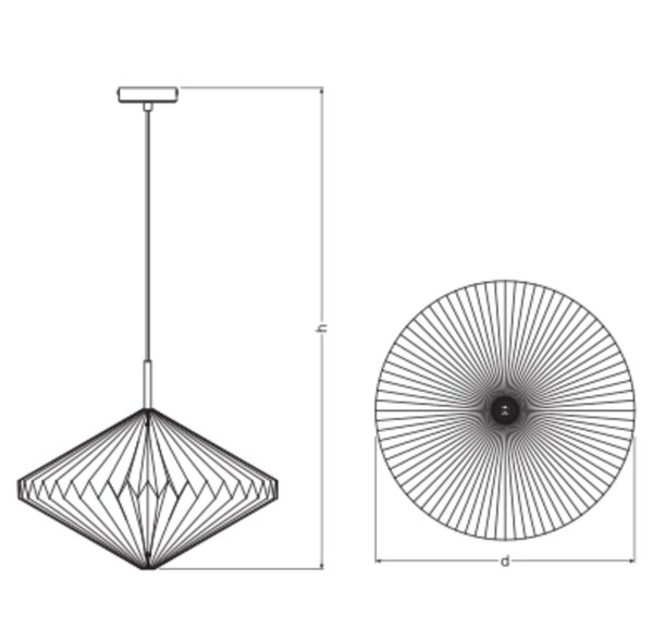 Pendelleuchte Papier Weiß E27 Ø45cm Modern Design OSRAM