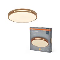 LED Deckenleuchte Click-DIM Holz 3000K Ø50cm rund...