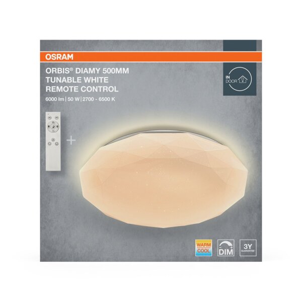 LED Deckenleuchte Weiß dimmbar CCT 2700-6500K OSRAM