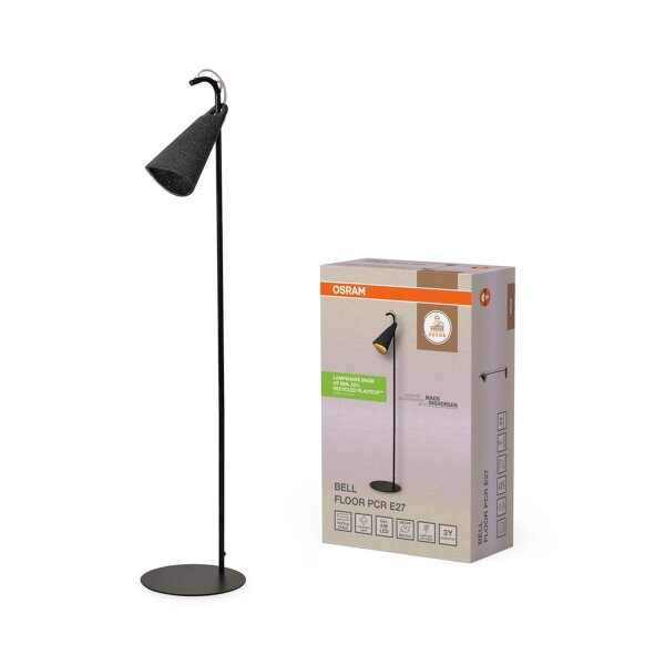 Stehleuchte verstellbar Metall E27 H:120 cm OSRAM