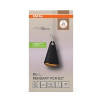 Wandleuchte Schwarz Metall L:15,2 cm E27 blendarm OSRAM