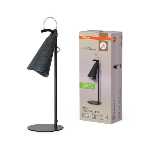Tischleuchte verstellbar Schwarz E27 H:50 cm OSRAM