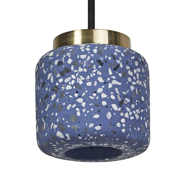 Pendelleuchte Gold Terrazzo Blau Ø10 cm OSRAM