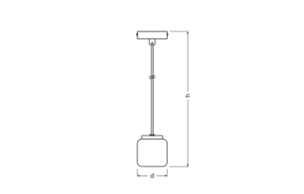 Hängelampe Weiß Terrazzo Gold Ø10 cm modern OSRAM