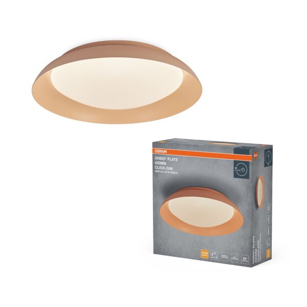 LED Deckenlampe Rosé Click-DIM 3000K Ø43cm modern OSRAM