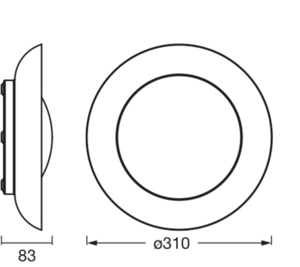LED Deckenleuchte Click-DIM Grün Metall 3000 K OSRAM