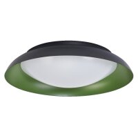 LED Deckenlampe Click-DIM Schwarz Grün 3000K...