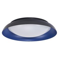 LED Deckenleuchte Click-DIM Schwarz Blau 3000K &Oslash;48cm