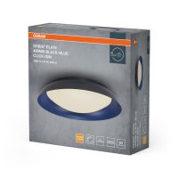 LED Deckenleuchte Click-DIM Schwarz Blau 3000K Ø48cm