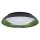 LED Deckenlampe Click-DIM Schwarz Grün 3000K rund Ø48cm