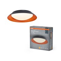 LED Deckenlampe Schwarz Gelb Click-DIM 3000K &Oslash;48cm...