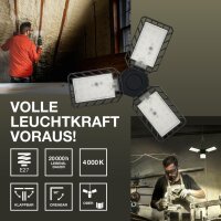 Deckenlampe Schwarz Metall E27 B:23,1cm OSRAM