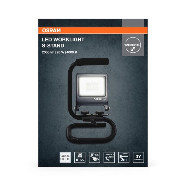 LED Arbeitsleuchte schwenkbar Metall 4000K IP65 OSRAM