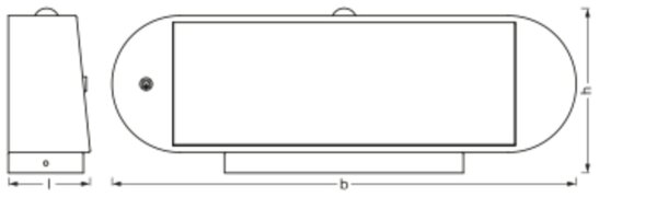 LED Solar Wandlampe Sensor Schwarz Alu 4000K IP44 OSRAM