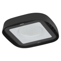 LED Deckenlampe Schwarz Glas 6500K IP65 B23cm OSRAM