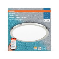 LED Deckenleuchte dimmbar Smart+ TW Alu IP44 OSRAM
