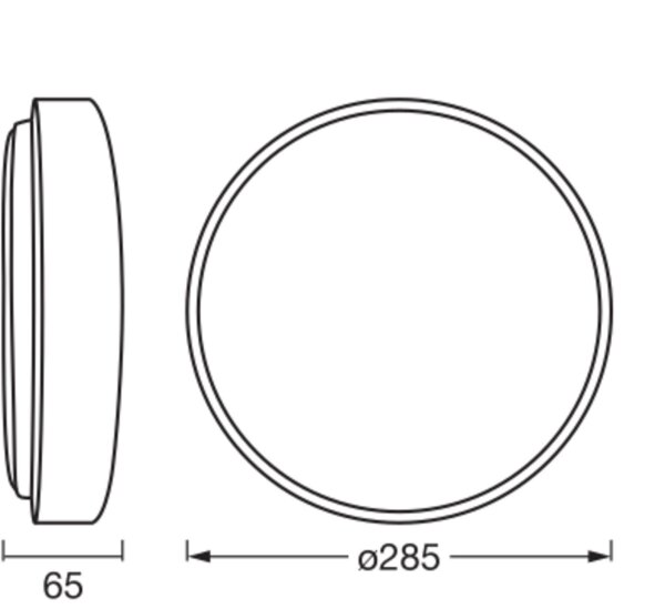 LED Deckenleuchte Click-DIM Weiß 3000K Ø28,5cm OSRAM
