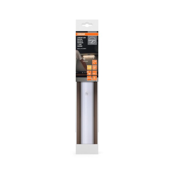 LED Akku Wandlampe Sensor schwenkbar Weiß 3000K OSRAM