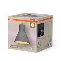 Pendelleuchte Beton Grau E27 L:20 cm Modern OSRAM