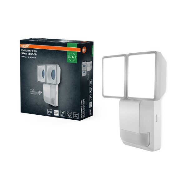LED Wandlampe Sensor flexibel Metall 4000 K IP55 OSRAM