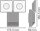 LED Wandlampe Sensor flexibel Metall 4000 K IP55 OSRAM