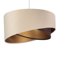Lampe à suspendre Beige Or Marron Lampe de table...