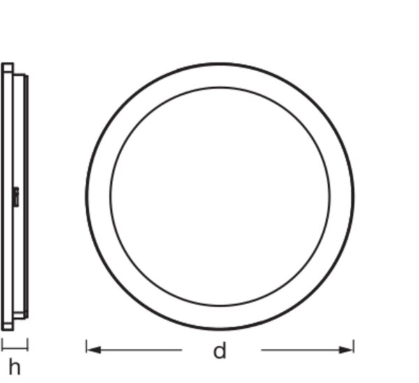 LED Deckenleuchte CCT Metall 3000-4000K IP44 OSRAM