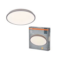 LED Deckenleuchte Silber Metall 3000K Ø39cm rund...