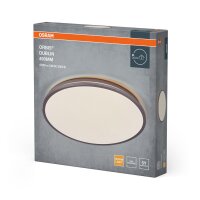 LED Deckenlampe Silber Metall 3000 K rund Ø48,7cm...