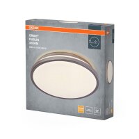 LED Deckenleuchte Silber Metall 3000K Ø29,5cm OSRAM