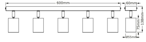 Strahler schwenkbar flexibel Weiß Metall GU10 OSRAM