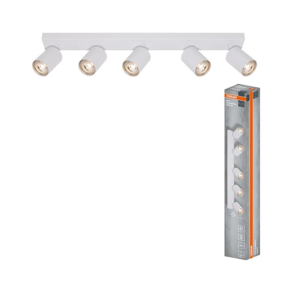 Strahler schwenkbar flexibel Weiß Metall GU10 OSRAM
