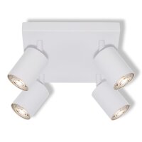 Spot schwenkbar flexibel Weiß Metall GU10 L21cm OSRAM