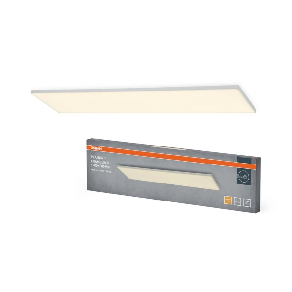 LED Deckenleuchte Weiß Alu 3000K L:119,5cm blendarm