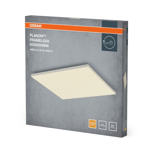 LED Deckenlampe Weiß Alu Metall 3000K L:59,5cm OSRAM
