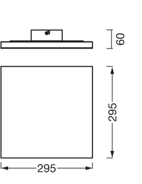 LED Deckenleuchte Weiß Alu 3000K L:29,5cm gemütlich