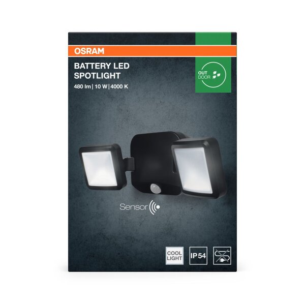 LED Wandleuchte Sensor Batterie 4000 K IP54 OSRAM