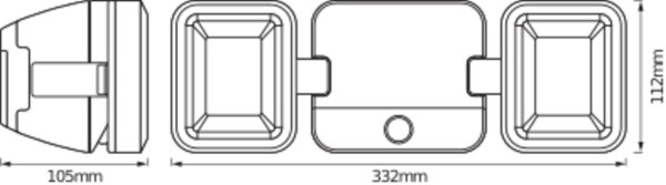 LED Wandleuchte Sensor Batterie 4000 K IP54 OSRAM