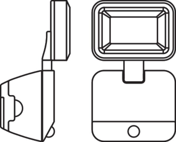 LED Wandleuchte Sensor 4000 K H:21,5 cm IP54 OSRAM