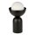 Tischleuchte Schwarz Weiß Glas H:36,5 cm E14 OSRAM