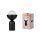 Tischleuchte Schwarz Weiß Glas H:36,5 cm E14 OSRAM