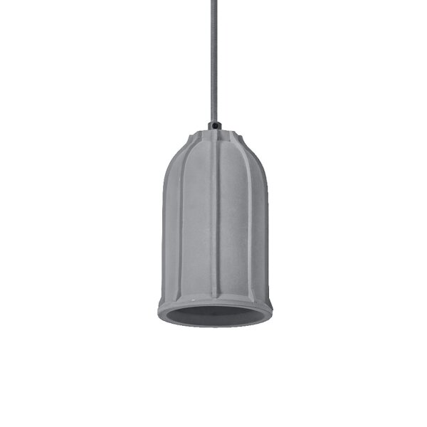 Runde Hängelampe Beton Grau E27 L:11,5 cm Modern OSRAM