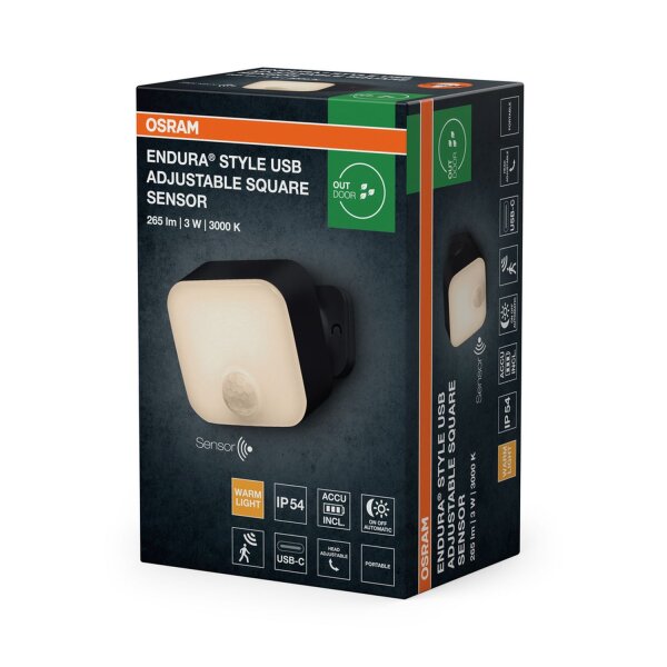 LED Akku Wandspot dimmbar flexibel 3000 K IP54 OSRAM