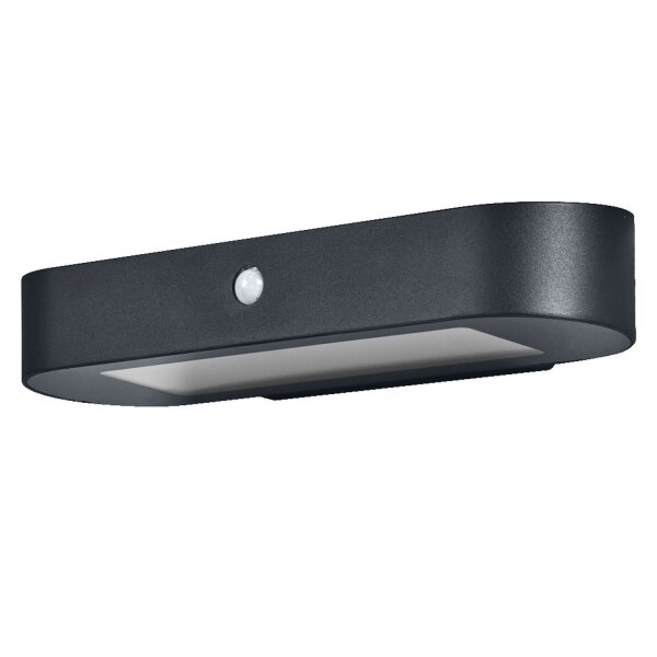 LED Solar Wandleuchte Sensor Alu 3000K IP44 OSRAM