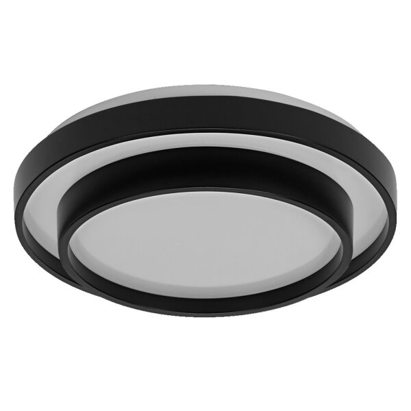 LED Deckenleuchte Schwarz Metall 3000 K Ø38,5cm OSRAM