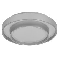 LED Deckenlampe Silber Metall 3000 K &Oslash;29,5cm OSRAM