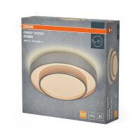 LED Deckenlampe Silber Metall 3000 K Ø29,5cm OSRAM