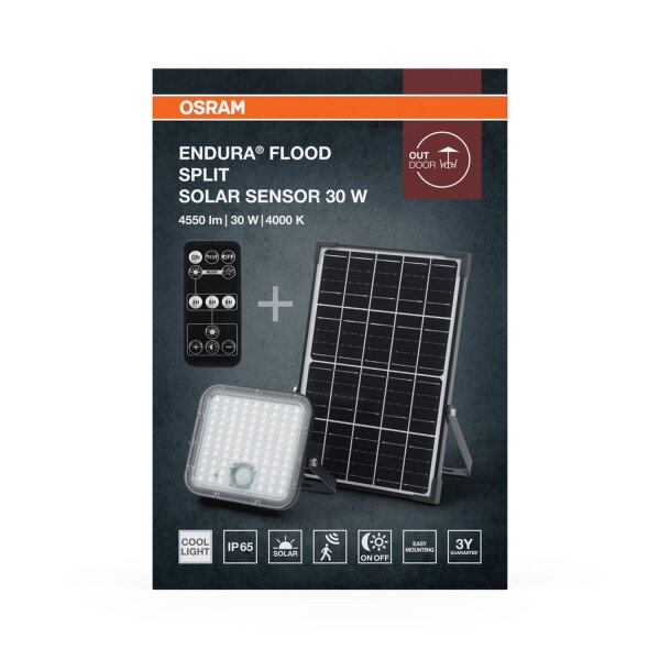LED Solar Strahler Sensor dimmbar 4000K IP65 OSRAM