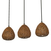 Pendelleuchte Braun Papier E27 61 cm modern OSRAM